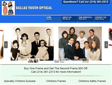 Tablet Screenshot of childrenseyeweardallas.com